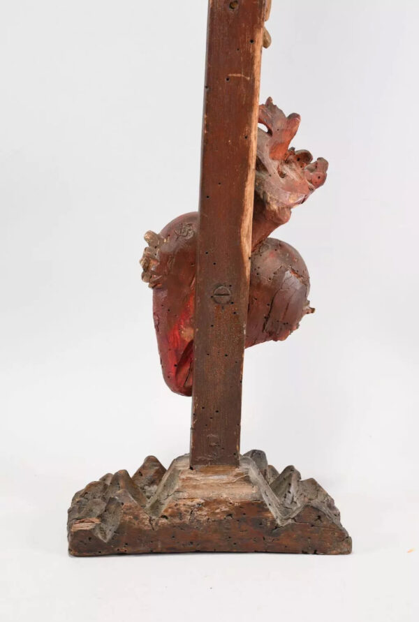 Crocifisso Barocco Cuore Gesù XVIII secolo - immagine 9