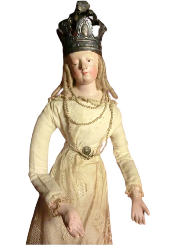 Grande antica madonna napoletana, prima metà XVII secolo - immagine 6