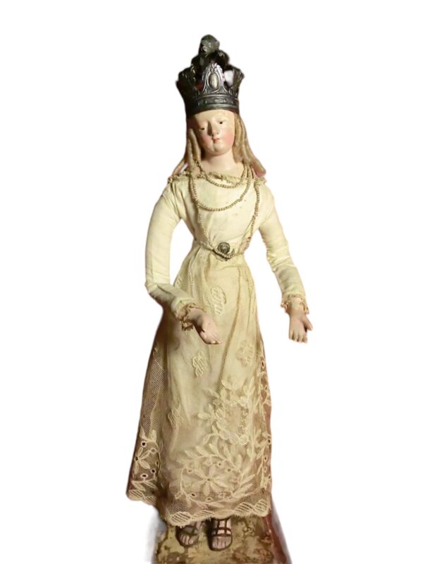 Grande antica madonna napoletana, prima metà XVII secolo - immagine 7